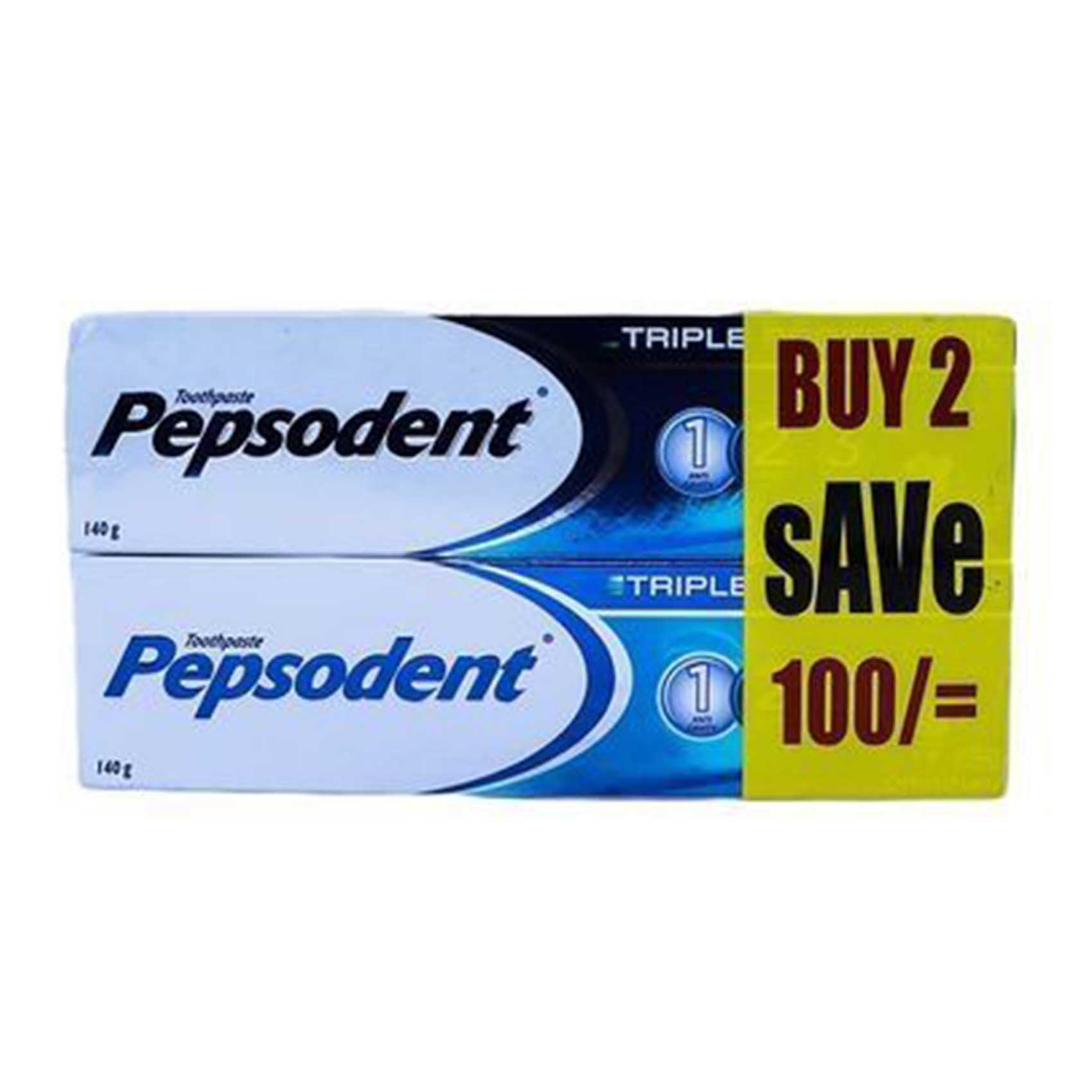 Pepsodent Toothpaste 140G Promo Pack
