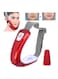 Electric Face Slimming V line Intelligent Face-Lifting Instrument- Face‑Lifting Device - Slimming Vibration Double‑Chin Reducer for Tightening Skin Double Chin Red Blue LED with Remote Control White
