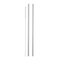 Generic-2pcs Stainless Steel Straws Reusable Eco-friendly Straight/Bent Drinking Metal Straws with Cleaning Brush 2#