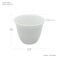 PEARL CERAMIC WHITE CAWA CUP, P00001, 12 PCS SET