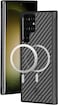 Monocarbon Real Carbon Fiber Case For Samsung Galaxy S23 Ultra Cover [Magsafe Compatible] Military Grade - Matte Black