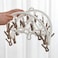 Aiwanto Laundry Hanger Drying Rack - Foldable Clip and Drip Hanger with 32 Clips, Rotatable Clothes Drying Rack, Sock Hanger (Coffee)