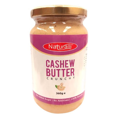 Naturalli Crunchy Cashew Nut Butter 360G