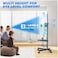 Rolling TV Stand, Mobile TV Stand with Upgraded Wheels For 32-75 Inch LCD LED OLED Flat Screen TVs up to 50 kg, Height Adjustable TV Stand With Laptop Shelf Black
