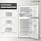 KROME 260L Double Door Top Mounted Refrigerator With Multi Air Flow System, No-Frost Cooling With Electronic Touch Temperature Control, Door Alarm, Big Twist Ice Maker, Silver - KR-RFF 260SM