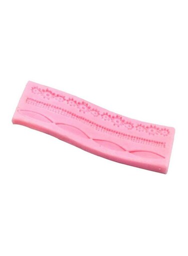 Generic Cake Fondant Mold Pink 12X4X0.8cm