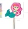 Adorable Mermaid Pinata Cartoon Shaped Pinatas Kids Birthday Party Supplies for Comic Themed Party and Stick
