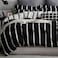 Luna Home King size 6 pieces, bedding set, black &amp; white stripe design.