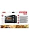 Haam Oven With Grill, 60 Liters, Black, 2000 Watt, Fan, Non-Stick, HMTO60L-19