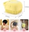 Marrkhor Silicone Shower Brush Body Brush Massage Exfoliating Bath Shower Brush With Soap Dispenser For Children Men Women 3Pcs