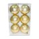 Christmas Magic Pearl Finish Christmas Balls 6-Pieces- 10 cm Diameter- Gold
