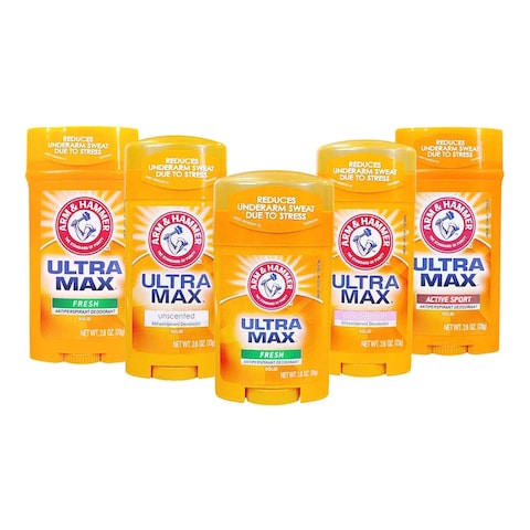 Arm &amp; Hammer Ultra Max Fresh Solid Antiperspirant Deodorant Stick Clear 28g