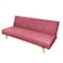 In House Aimar 2 In 1 Sofabed Velvet Upholstered - Dark Pink