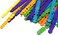 Generic Natural Jumbo Craft Sticks 4.5" Length Colorful Finish Building Blocks Birch Wood Stick Ice Cream Sticks 300 Pcs 110mm