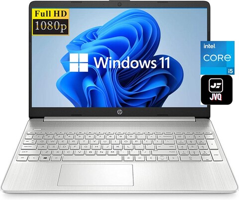 HP 15.6&quot; FHD 1080P IPS Display Laptop, 11th Gen Intel Quad-Core i5-1135G7(Up to 4.2GHz), 12GB RAM, 256GB PCIe SSD, Webcam, Bluetooth, Wi-Fi, HDMI, Windows 10 S, Silver