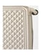 Partner 4-Piece Textured Checkered Luggage Trolley Set, Champagne