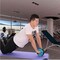 Generic Core Ab Roller Wheel Exercise Dual Rolling Wheel Easy Assembly Abdominal Workout