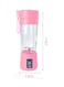Generic - Portable Fruit Juicer Pink/Clear 23X7.8X7.8Centimeter