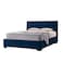 In House Lombardia Velvet Bed Frame - Queen - 200x150 cm - Dark Blue