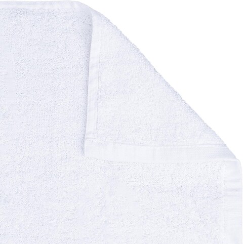 Comfy 6 Piece Highly Absorbent Combed Cotton Hotel Quality 30x30 Hand Towel Set - White