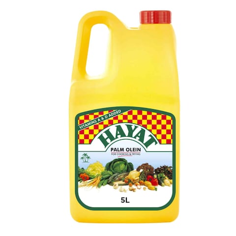 Hayat Palm Olein Vegetable Oil, 5L