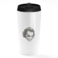 Loud Universe - Heath Ledger Sticker Style White Travel Tumbler Joker Heath Ledger Stainless Steel Tumbler with Black Sip Lid