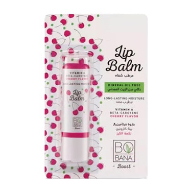 بوبانا بلسم العناية بالشفاه بڤيتامين أ ونكهة الكرز -  4.8 جرام