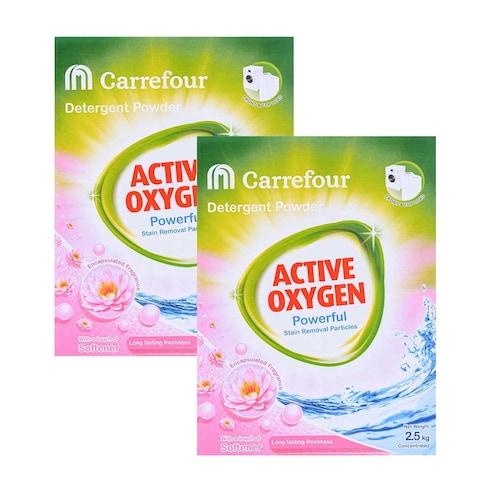 Carrefour Soft Touch Laundry Detergent Powder 2.5kg Pack of 2