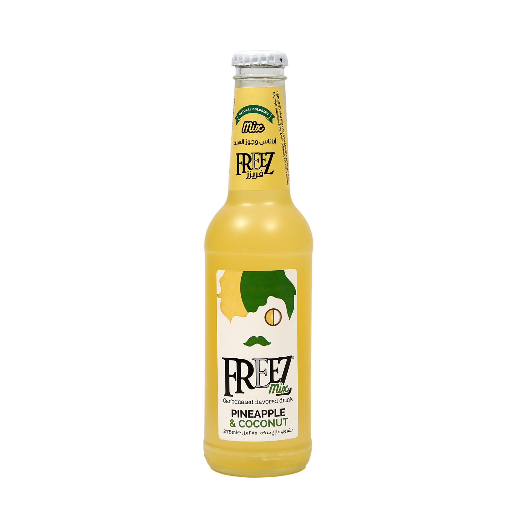 Freez Pineapple &amp; Coconut Carbonated Flavored Drink 275ml