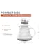 Mibru V60 Coffee Server Maker Heat Resistant Glass Pot Pour Over Server Kettle Coffee Teapot Hand Drip Pour Over 400ml