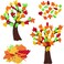 Eirmeon 2 Pack Fall Tree Of Thanks Craft Kit, Diy Felt Board Foam With 120 Pieces Autumn Maple Leaf Stickers Self Adhesive For Kids Gifts Thanksgiving Art Project Family Activity Decorations