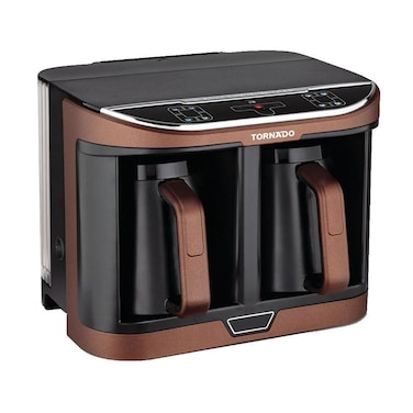 Tornado Automatic Turkish Coffee Maker 660ml 1470 W - Brown/Black - TCME-100D-PRO