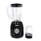 Prestige 2 in 1 Stand Blender 1.5 Ltr 400W   Blender with Grinder Mills   Stainless Steel Blades and Two Pulse Control for Fine and Grinding of Coffee Herbs - Black PR81530