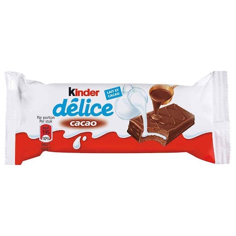 Kinder Delice Cocoa Cake 39g Pack of 20