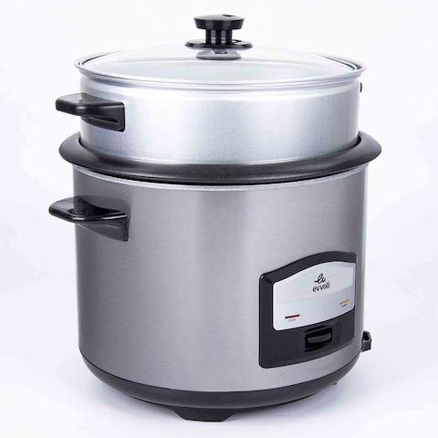 Evvoli 6.5L 2-in-1 Rice Cooker with Steamer 750W, EVKA-RC6501S