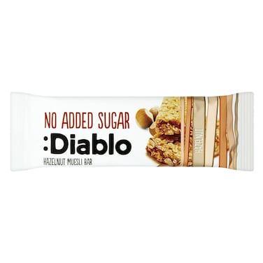 Diablo Sugar Free Hazelnut Muesli Bar 30g