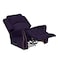 إن هاوس كرسي استرخاء هزاز ودوار منجد بالمخمل - بنفجسي غامق - NZ120