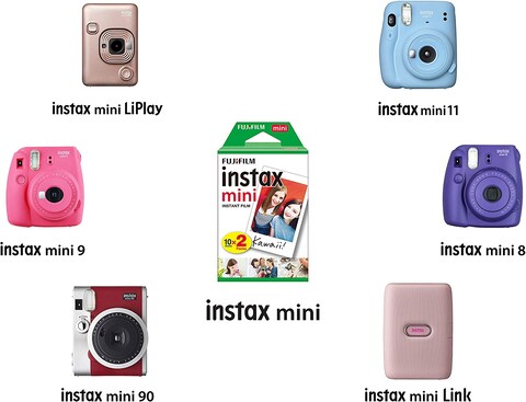 Fujifilm Instax Film For Instax Mini 8/9/11, 2 X10 (20 Sheets)