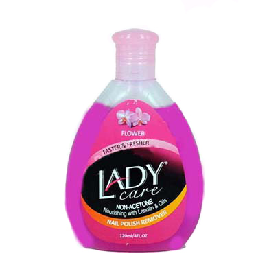 Lady Care Non Acetone Flower Nail Polish Remover 120ml