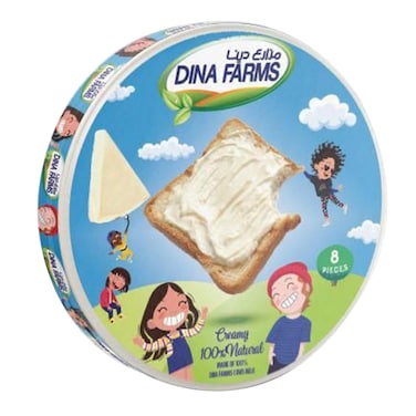 Dina Farms Triangle Cheese - 8 Pieces