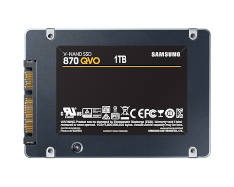 Samsung - 870 Qvo 560MB-530MB/S SATA 3 2.5&quot; SSD 1 TB - MZ-77Q1T0BW