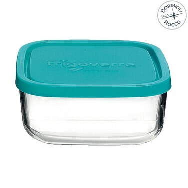 Bormioli Frigoverre Squared Food Saver Blue Container 75CL