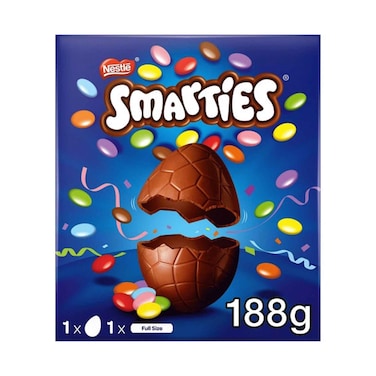 Nestle Milk Chocolate Smarties Large Easter Egg 188g