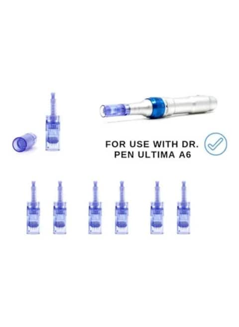 Dr.pen Derma Ultima A6 Replaceable Cartridges 42Pins Needle 10 Pcs Blue 8cm