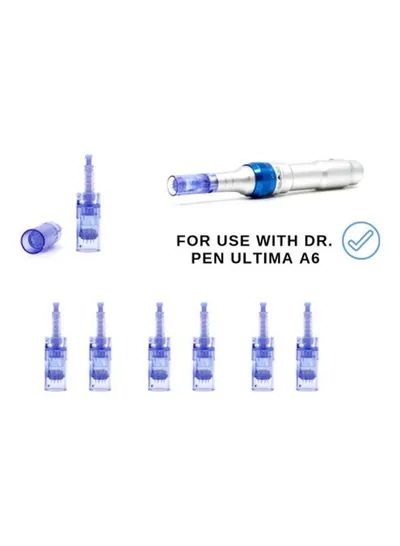 Dr.pen Derma Ultima A6 Replaceable Cartridges 42Pins Needle 10 Pcs Blue 8cm