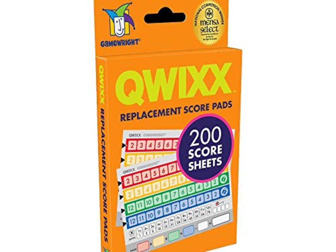 Buy Gamewright Qwixx, Score Cards Action Game Multi-Colored Pack Online ...