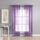 DEALS FOR LESS  - Window sheer, light purple color set of 2 pieces.