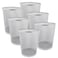 Set of 6 Multipurpose Metal Mesh Waste Bin For Office, Home, Kitchen H27 x W 24 Cm SILVER