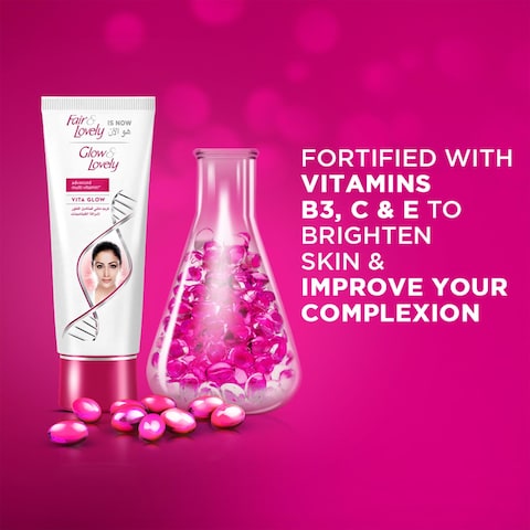 Fair &amp; Lovely Face Cream with VitaGlow Advanced Multi Vitamin for Glowing Skin 100g