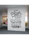 Spoil Your Wall Change The Plan Never The Goal Wall Sticker Black 70x100cm